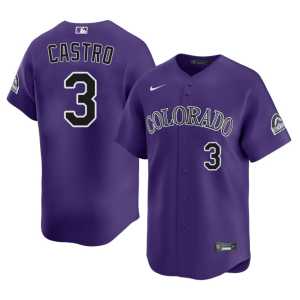 Men 2026-27 Willi Castro #3 Purple The Rox Jerseys 959022-252 - Image 1