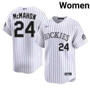 Womens White #24 Ryan McMahon Rox Stitched Jerseys 407109-931 - Image 1