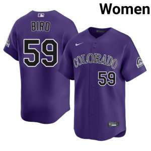 Women's Stitched The Rox Purple #59 Jake Bird Jerseys 280148-305 - Image 1